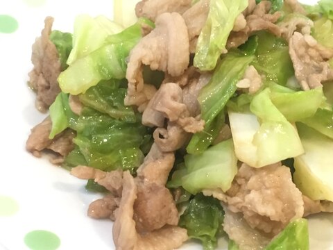 キャベツと豚肉の生姜焼き